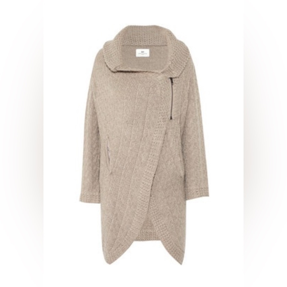 NWT Women’s Day Birger Mikkelsen Alpaca Sweater Cardigan Beige Size XS Fisherman
